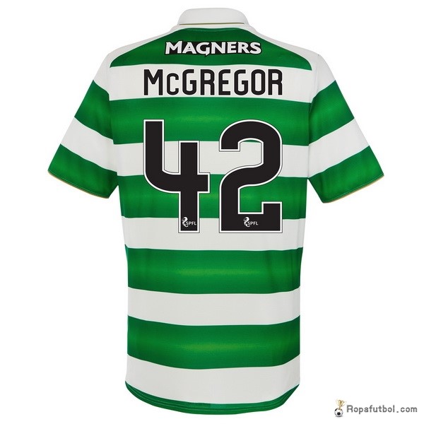 Camiseta Celtic Replica Primera Ropa McGregor 2016/17 Verde